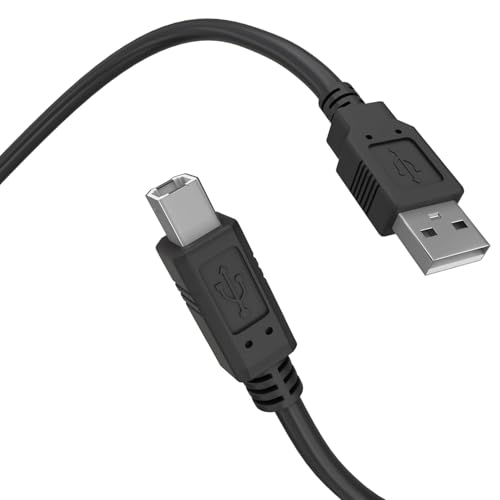 Toxaoii USB 2. 0 Druckerkabel Kompatibel mit Brother MFC-L2710DW L2750DW L5700DW L5800DW L6800DW J805DW J895DW J995DW J6545DW J775DW J5830DW J491DW J4335DW J1010DW und Weiteren Modellen (3m) von Toxaoii