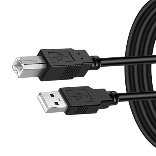 Toxaoii USB-Druckerkabel Kompatibel mit Canon Pixma TS9521C TS9520 TS8320 TS8321C TS5320 TS3320 TR8620 TR7520 TR4720 MG3620 MG3022 MG2525 MG2522 MG7120 MX922 MX870 MX532 MX492 (10M) von Toxaoii