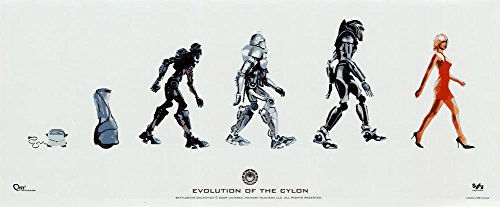 Battlestar Galactica Poster Evolution of The Cylon 74 x 30 cm von Poster Revolution