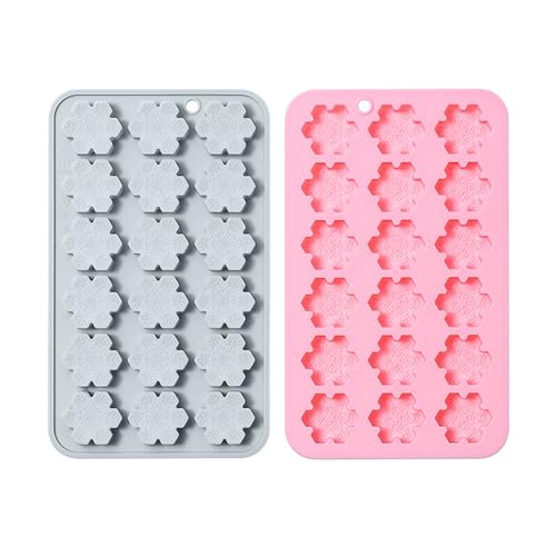 2 Stück Weihnachten Fondant Silikonformen, 3D Mini Schneeflocke Candy Mould, Weihnachten Kuchen Dekoration, DIY Candy Silikonform Schokolade Backen Formen, Weihnachten Zucker Handwerk, 32 Hohlraum 2 Stück Weihnachten Fondant Silikonformen, 3D Mini Schneeflocke Candy Mould, Weihnachten Kuchen Dekoration, DIY Candy Silikonform Schokolade Backen Formen, Weihnachten Zucker Handwerk, 32 Hohlraum von Toyhood