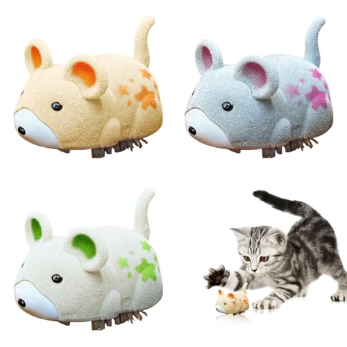 Toyhood 3pcs Mini Interactive Mouse Cat Toy, Interactive Electric Hamster Cat Toy, Self-Moving with Sound, Funny Pet Indoor Kitten Chasing Mouse Play Toyhood 3pcs Mini Interactive Mouse Cat Toy, Interactive Electric Hamster Cat Toy, Self-Moving with Sound, Funny Pet Indoor Kitten Chasing Mouse Play von Toyhood