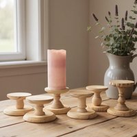Holz-stumpenleuchter-Set Kerzenleuchter-Set Kerzenständer-Kerzenleuchter-Hochzeits-Tischkerzenhalter-Hochzeits-Säulenständer von ToyingAround