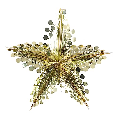 Goldsternfolie-Weihnachten-Dekoration (DP89A) von Toyland