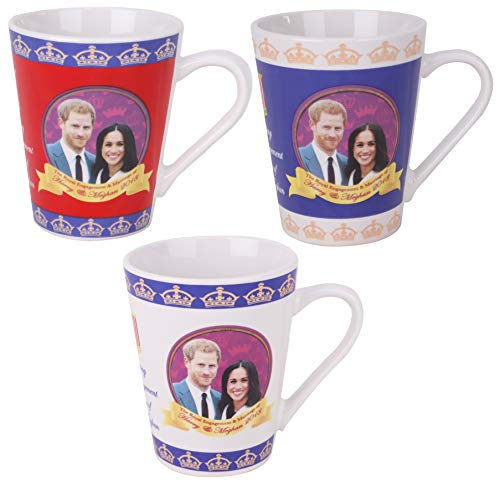 Set mit 2 – 2018 königliche Hochzeit V-Form Tasse Set – Harry und Meghan Royal Wedding – königliche Erinnerungen an die Hochzeit von Toyland