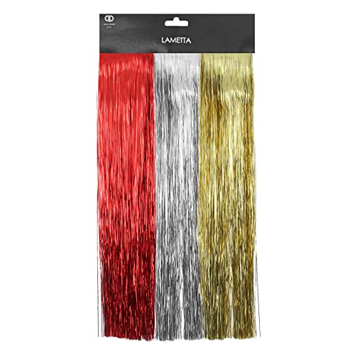 Packung mit 3 - Christmas Decorative Lametta Rot/Gold/Silber Lametta Packung mit 3 - Christmas Decorative Lametta Rot/Gold/Silber Lametta von Toyland