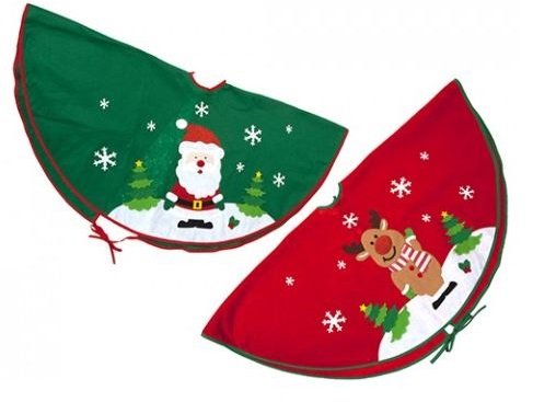 Toyland® 106cm (42") Grüner Weihnachtsbaumrock - Weihnachtsdekoration (Grün&Rot) von Toyland