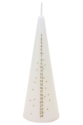Toyland® 15cm traditionelle Weihnachtsadventskerze - Countdown bis Weihnachten - 1 geliefert (Elfenbein) von Toyland