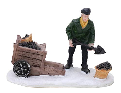 Toyland® Mini-Figuren aus Kunstharz, für Weihnachten, Sammlerstück – Dorf-Szene – Weihnachtsfiguren (Kohlenarbeiter) von Toyland