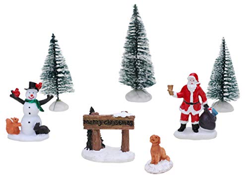 Toyland® Mini-Weihnachtsfiguren aus Kunstharz – 7-teiliges Weihnachtsszenen-Starter-Set – Weihnachtsfiguren von Toyland