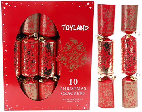 Toyland 10 Deluxe Red & Gold Tischdekoration zu Weihnachten von Toyland