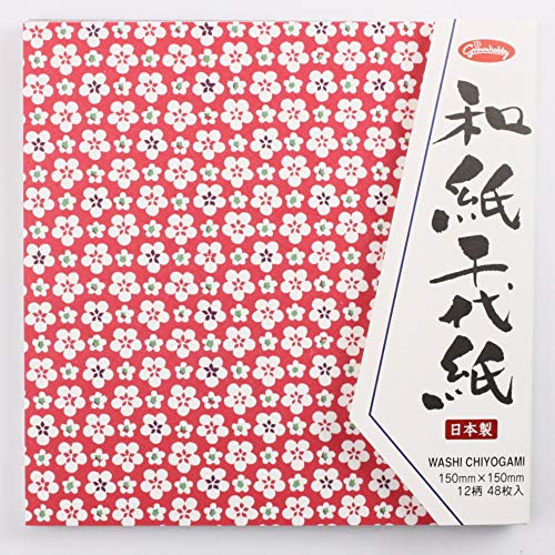 Washi Chiyogami 12 Muster 15cm Nr.23-1971 von Toyo