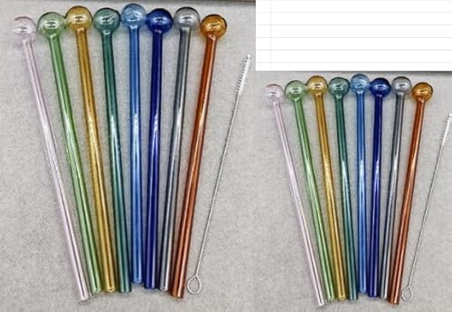 Farbige Glas-Trinkhalme von Toyosport