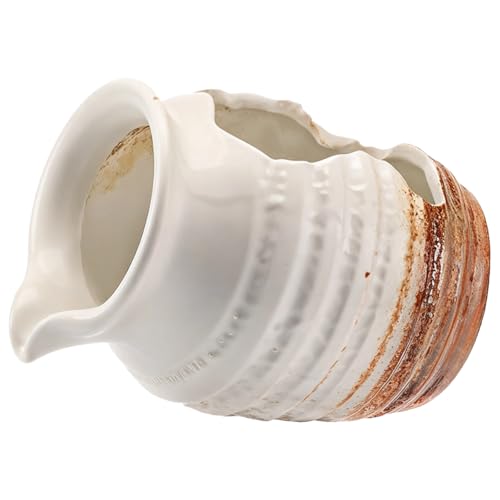 Lotus Pflanzgefäß aus Keramik, wasserfrei, Zirkulation, 14 cm, dekoratives Glas mit Riss-Design, für drinnen und draußen, Bonsai-Dekor, antiker Stil, kleiner Brunnen von Toyosport