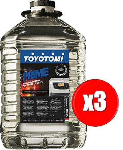 Toyotomi Prime Brennstoff Universal geruchlos, blau, 5 Liter, Stück 3 Kanister von Toyotomi