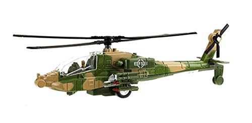 Toys Army Hubschrauber Licht Sound Rückzug Militär Kampfhubschrauber Modell Spielzeug Geschenk 2-Varianten 98 (Grün) von Toys