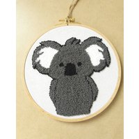 Koala Punch Neddle Wandbehang Stickerei Kinderzimmer Wanddekor Basteln Raumdekor Wand Decoranimal Thema Babyshower Baby Raum Dekore Geschenk von ToysAmi