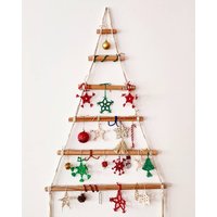 Weihnachtsbaum Neujahr Spezielle Handgemachte Wanddekoration Makramee Weihnachtsgeschenk Mit Led-Licht Geschmückter 2022 von ToysGoo