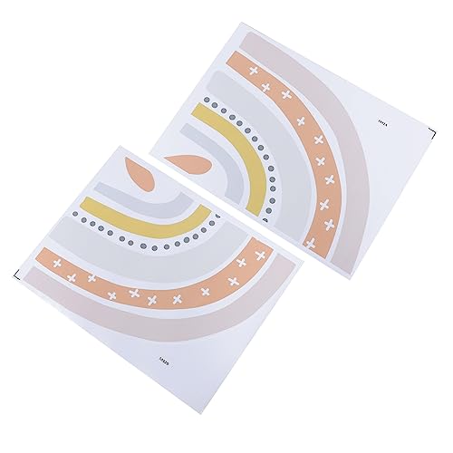 2 Stück Teiliges Wandtattoo für Kinderzimmer Abnehmbare Wandsticker zur Dekoration Gestalten von Toyvian