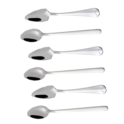 6 Stück Teiliges Babylöffeln mit Gezacktem Design für Obstbrei für Kleinkinder Junge Mädchen Lebensmittelechtes Material Langlebig Sicher von Toyvian