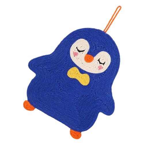 Kratzmatte für Katzen Langlebige Sisal Oberfläche für Möbel und Kratzschutz Tragbares Pinguin Design für Kätzchen im Innenbereich von Toyvian