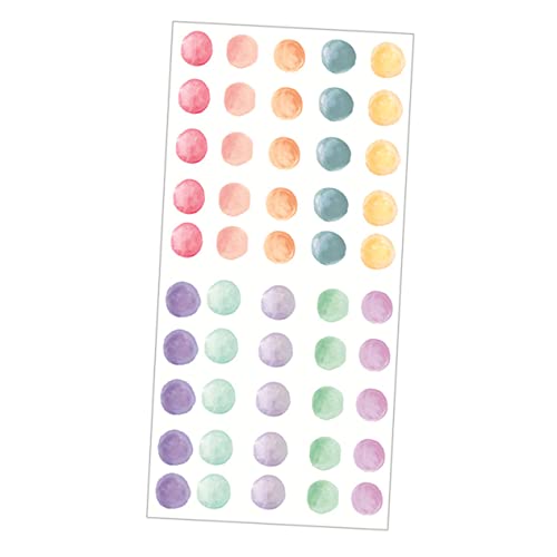 Toyvian 1 Blatt Bunte Wasserfarben Wandsticker Wandtattoos für Kinderzimmer Wohnzimmer Feiern Ablösbar und Selbstklebend für Glatte Oberflächen von Toyvian