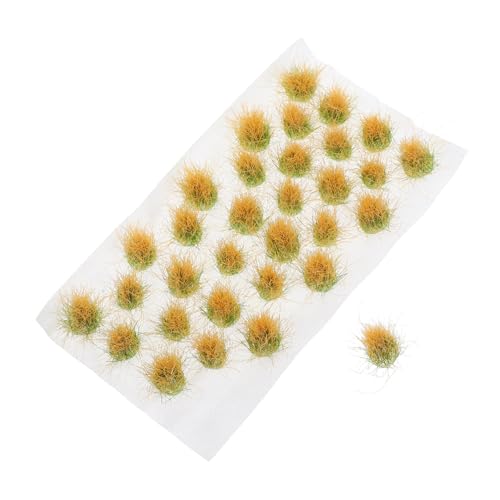 Toyvian 1 Blatt Kunstrasen Simulation Mini gefälscht Fälschung Cluster Landschaftsbau statisches Grasmodellgras künstliches Gras zum Basteln Grasmatte für Modelleisenbahnen Plastik Khaki von Toyvian