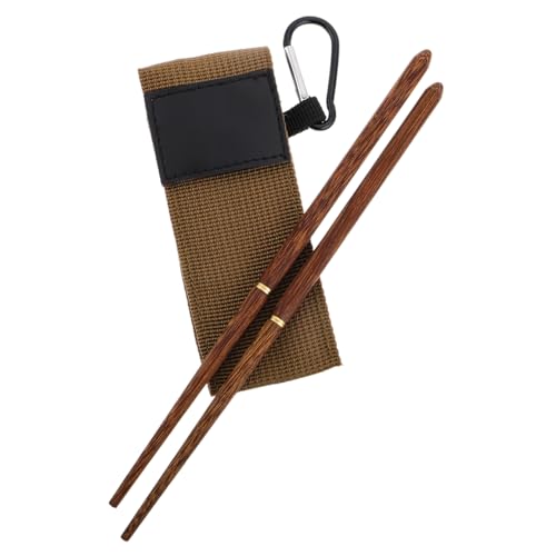 Toyvian 1 Paar Campingstäbchen Im Freien Camping-essstäbchen Reise-essstäbchen Wiederverwendbar Tragbares Geschirr Zusammenklappbare Essstäbchen Essstäbchen-organizer Metall von Toyvian