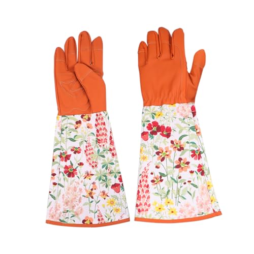 Toyvian 1 Paar Gartenarbeitshandschuhe mit Ärmeln Atmungsaktive und Dornensichere Arbeitshandschuhe für Garten Schnitten und Kratzern Hohe Flexibilität von Toyvian