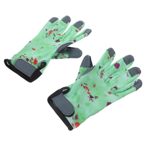 Toyvian 1 Paar Stichfeste Handschuhe Männer Outdoor-handschuhe Anti-biss-handschuhe Gärtnerhandschuhe Arbeitshandschuhe Für Gärtner Pflanzhandschuhe Hellgrün Treppentuch Aus Schaffell von Toyvian