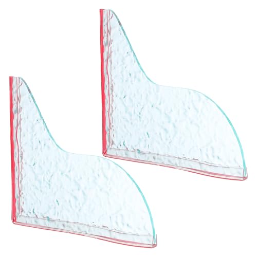 Toyvian 1 Paar transparenter Badewannen-Spritzschutz, selbstklebend, Acryl, Wasser-Eckbarriere, Spritzschutz für Duschwaschbecken, Badezimmerbedarf Toyvian 1 Paar transparenter Badewannen-Spritzschutz, selbstklebend, Acryl, Wasser-Eckbarriere, Spritzschutz für Duschwaschbecken, Badezimmerbedarf von Toyvian