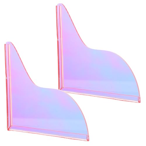 Toyvian 1 Paar transparenter Badewannen-Spritzschutz, selbstklebend, Acryl, Wasser-Eckbarriere, Spritzschutz für Duschwaschbecken, Badezimmerbedarf von Toyvian