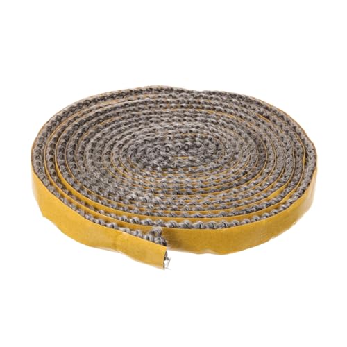 Toyvian 1 Rolle Kamintürdichtung Türisolationsstreifen Versiegelung Ofentürdichtung Abdichtung Universaltür Türdichtungsstreifen Zuglufttürdichtungsstreifen Kaminisolierung Wärmeglasfaser von Toyvian