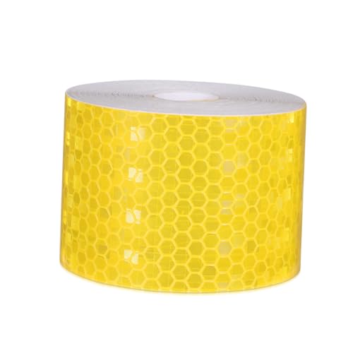 Toyvian 1 Rolle Verkehrswarnmast Hochreflektierendes Klebeband Reflektorband Außen Hochsichtbares Reflektorband Streifenaufkleber Gelb Toyvian 1 Rolle Verkehrswarnmast Hochreflektierendes Klebeband Reflektorband Außen Hochsichtbares Reflektorband Streifenaufkleber Gelb von Toyvian