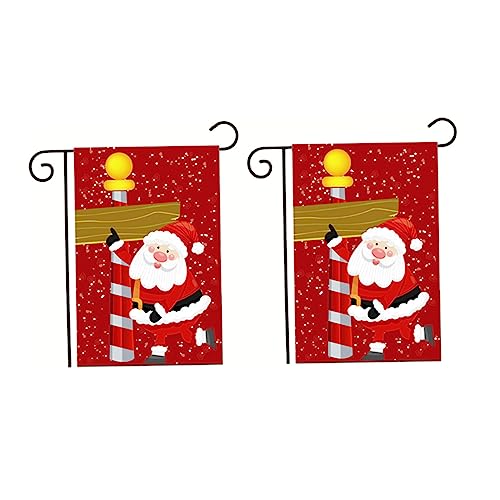 Toyvian 1 Satz Doppelseitige Weihnachtsgartenflaggen Hochwertige Dekoration Für Garten Und Terrasse Festliche Weihnachtsmotive Für Drinnen Und Draußen 2 Stück Toyvian 1 Satz Doppelseitige Weihnachtsgartenflaggen Hochwertige Dekoration Für Garten Und Terrasse Festliche Weihnachtsmotive Für Drinnen Und Draußen 2 Stück von Toyvian