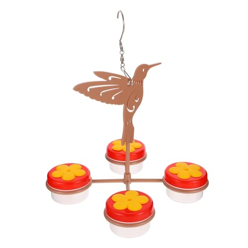 Toyvian 1 Satz Hängender Hummingbird Futterspender Blütenförmiger Wasserspender für Wildvögel zur Beobachtung Garten Langlebig und Verarbeitet von Toyvian