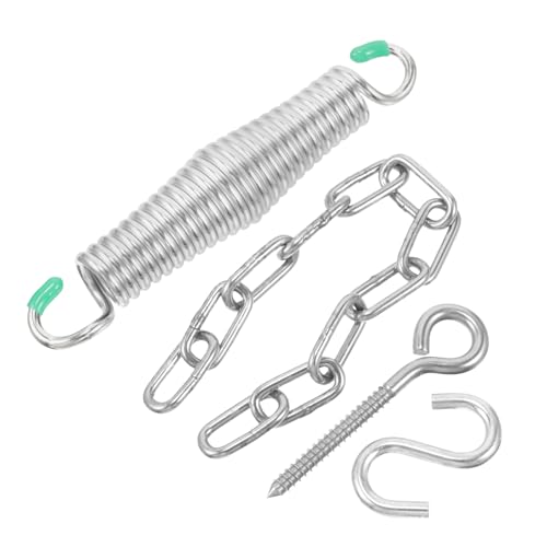 Toyvian 1 Satz Hammock Aufhängeset Verzinktem Eisen Drehbares Schwingfeder Set für Hängesessel Schwerlastschwinge Langlebige Outdoor Zubehörteile für Camping und Strandbesuche von Toyvian