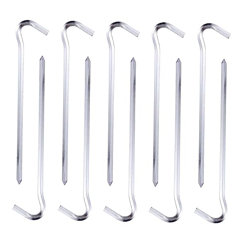 Toyvian 1 Satz Heringe Fragezeichen Form Camping Outdoor Aktivitäten Robuste Bodenanker Für Sichere Befestigung 10 Stück von Toyvian