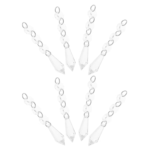 Toyvian 1 Satz Kristallanhänger Kronleuchter Kugeln Ornamente Hängeanhänger Partydekorationen Hängeornamente Lichter Für Raumdekoration Prismen Deckendekoration Acryl 10 Stück von Toyvian