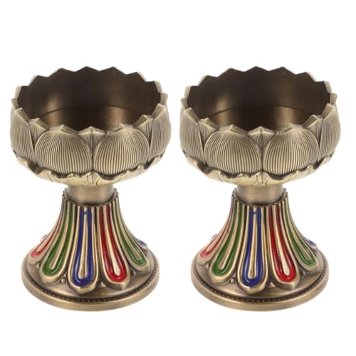 Toyvian 1 Satz Lotus-lampenhalter Beleuchtung Scheinwerfer Kerze Buddhistischer Altar Lotus Kerzenhalter Blumenlampe Weihrauchbrennerhalter Tibetischer Wasseropferbecher Legierung 2st Toyvian 1 Satz Lotus-lampenhalter Beleuchtung Scheinwerfer Kerze Buddhistischer Altar Lotus Kerzenhalter Blumenlampe Weihrauchbrennerhalter Tibetischer Wasseropferbecher Legierung 2st von Toyvian