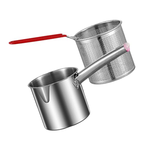 Toyvian 1 Satz Multifunktional Fryer Fryer kleine Fritteuse mit Korb Fritteusentopf Friteuse Mini-Küchlein frittierkorb Frittierkörbe Metallbraten Rostfreier Stahl Silver Toyvian 1 Satz Multifunktional Fryer Fryer kleine Fritteuse mit Korb Fritteusentopf Friteuse Mini-Küchlein frittierkorb Frittierkörbe Metallbraten Rostfreier Stahl Silver von Toyvian