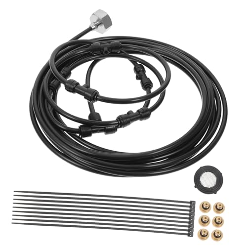 Toyvian 1 Satz Outdoor Misting Fan Kit Kühlungsset für Terrasse mit Adapter für Gartenwasseranschluss zur Temperaturabsenkung im Freien Installieren für Garten und Patio Toyvian 1 Satz Outdoor Misting Fan Kit Kühlungsset für Terrasse mit Adapter für Gartenwasseranschluss zur Temperaturabsenkung im Freien Installieren für Garten und Patio von Toyvian