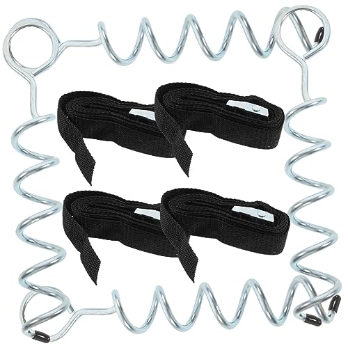Toyvian 1 Satz Outdoor Spiral Bodenanker Teilig Zeltstangen Gurte Universeller Fixator für Trampolin und Garten Robuste Verzinkte Stahlpfähle für Wind und Wetterbeständigkeit Toyvian 1 Satz Outdoor Spiral Bodenanker Teilig Zeltstangen Gurte Universeller Fixator für Trampolin und Garten Robuste Verzinkte Stahlpfähle für Wind und Wetterbeständigkeit von Toyvian