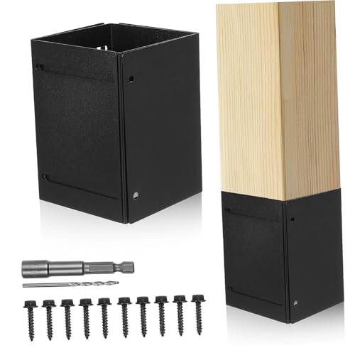 Toyvian Verstellbares Pfostenschutz-Set Aus Metall Zaunpfostenkappen Für Briefkästen Sichtschutzzäune Einfache Installation von Toyvian