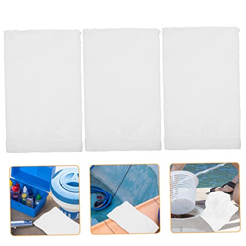 Toyvian 1 Satz Siebstrümpfe Bag Filtertüten Filtertasche Pool-Skimmer-Socke Skimmer Socken Zubehör Für Die Poolreinigung Socken Filtern Skimmer-Korb-Socke Filtersocke Starkes Weiß 10 Stück von Toyvian