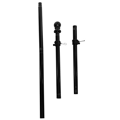 Toyvian 1 Satz Stabiler Fahnenmast Rostfreiem Fünfteilige Bauweise Drehbare Ringe für Garten und Dekorative Zwecke zu Montieren Lagern von Toyvian