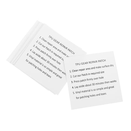 Toyvian 1 Satz TPU Reparatur Patch Für Und Aufblasbare Spielzeuge Selbstklebendes Reparaturband Für Zelte Rucksäcke Regenmäntel Und 10 Stück von Toyvian