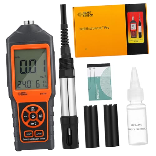 Toyvian 1 Satz Tragbarer Do Messgerät für Gelösten Wasserqualität Tester für Aquakultur Teich und Aquarium mit Speicherfunktion und Dreifacher Kompensation Toyvian 1 Satz Tragbarer Do Messgerät für Gelösten Wasserqualität Tester für Aquakultur Teich und Aquarium mit Speicherfunktion und Dreifacher Kompensation von Toyvian