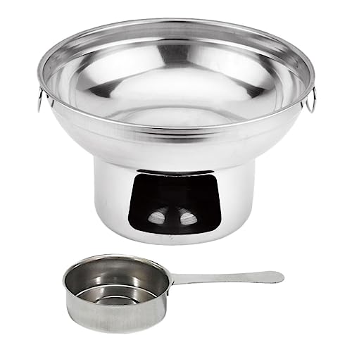Toyvian 1 Satz Tragbarer Essherd Hot Pot mit Grill Brennertopf wärmerer Topf Küchentopf tragbarer Topf Hot Pot Cooker heißen Topf auf dem Herd Rostfreier Stahl Silver von Toyvian
