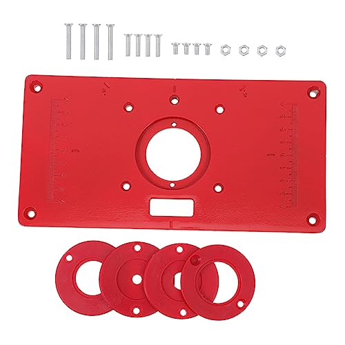 Toyvian 1 Satz Trimmer Flip Board Gravur Holzbearbeitung Router Board Tischlerwerkzeuge Gewindeschneidmaschinen Trimmmaschinen Boards Flip Plate Werkzeug Router Einsatzboard Rote Toyvian 1 Satz Trimmer Flip Board Gravur Holzbearbeitung Router Board Tischlerwerkzeuge Gewindeschneidmaschinen Trimmmaschinen Boards Flip Plate Werkzeug Router Einsatzboard Rote von Toyvian