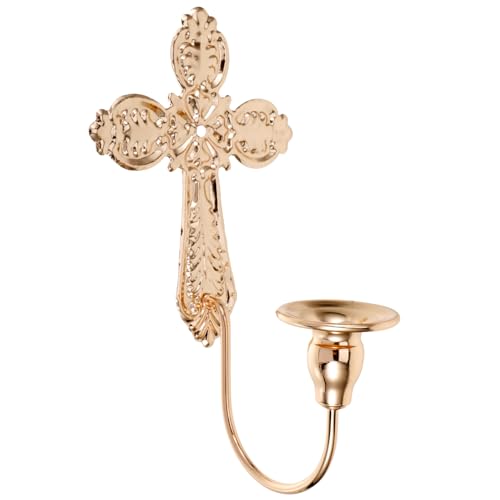 Toyvian 1 Satz Wandmontierter Kerzenhalter Eisen Dekorative Kreuz Kerzenhalter für Hochzeiten und Besondere Anlässe Design Gold für Wohnräume und Essbereiche Toyvian 1 Satz Wandmontierter Kerzenhalter Eisen Dekorative Kreuz Kerzenhalter für Hochzeiten und Besondere Anlässe Design Gold für Wohnräume und Essbereiche von Toyvian